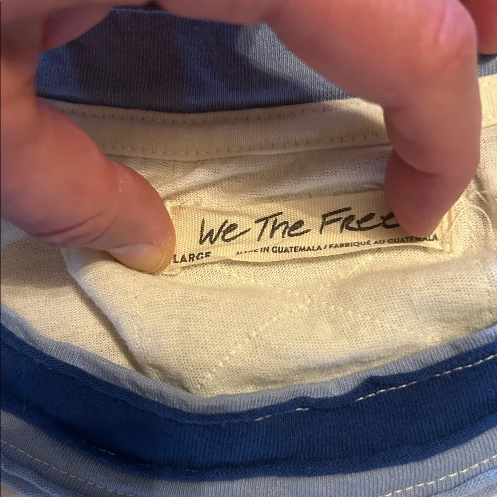 Free People We The Free Sport Mix Tee. Size Large. Like new - never worn. - Picture 2 of 7